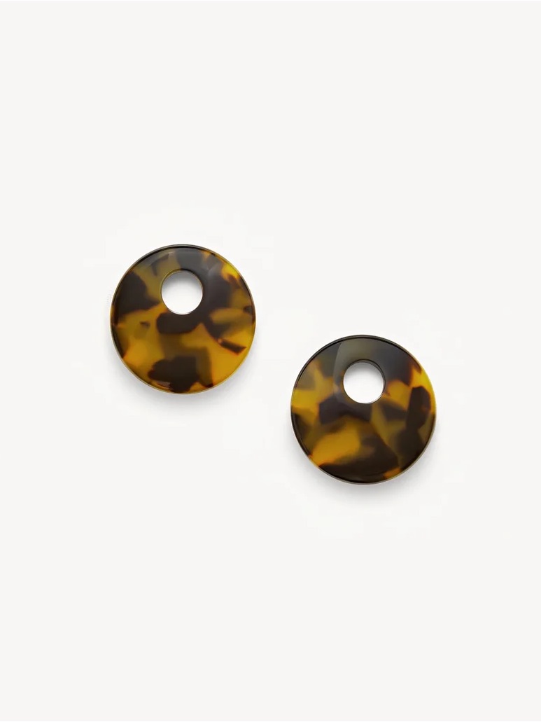 Machete Chunky Disc Charms In Classic Tortoise